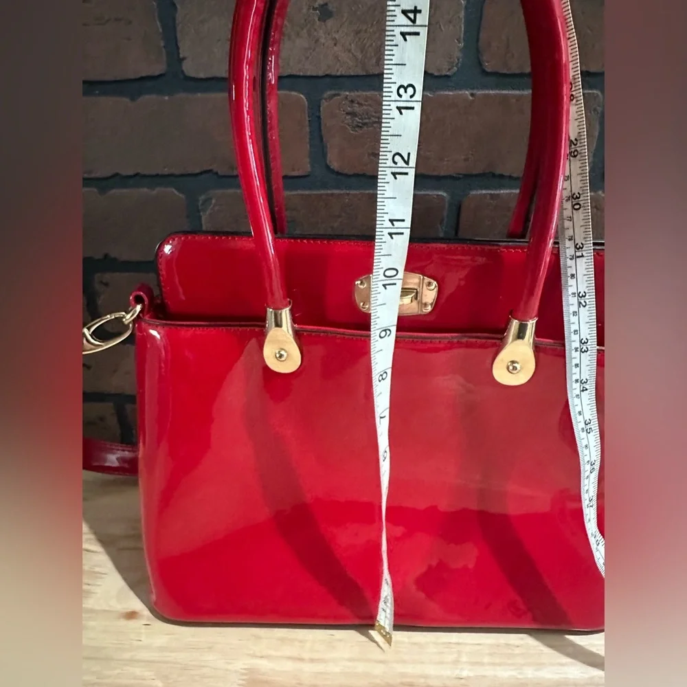 Red Patent Leather Handbag